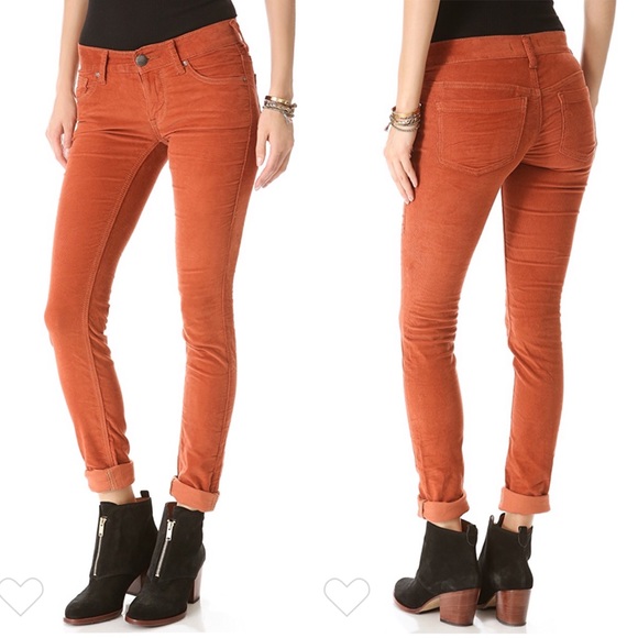 Free People Pants - Free People skinny corduroys in Sienna Sz 26